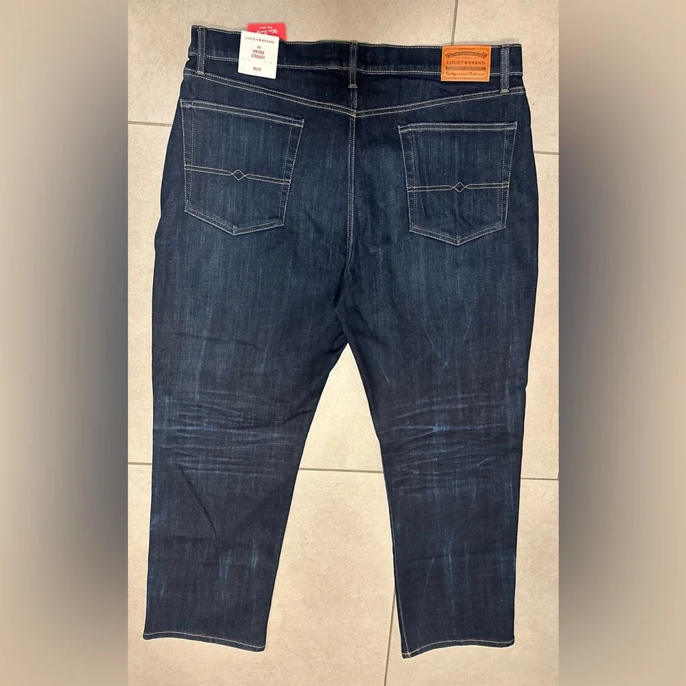 NWT Lucky Brand Mens Denim Vintage Straight 363 Jeans 40x32  $129 - Picture 7 of 12